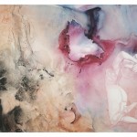 Astride the Whisper of Chaos 2, watercolor on plastic, by Hunter Wild